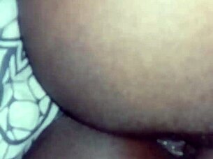 He fucks her big ass with his monster black cock in anal sex.