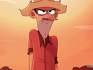 old man gets excited hanging the young girl's panties.