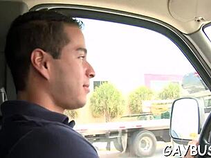 Detailed homosexual sex scene featuring manhub in intense gay action