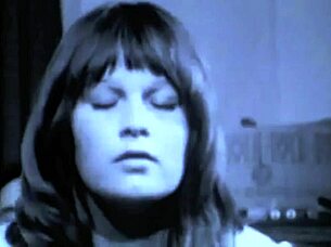 Vintage English Girls In Retro Antique Group Scene With Hairy Europeans