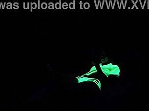 Dayanara experiences emotional black light POV sex.