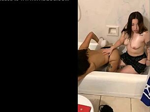 Two sexy lesbians have fun with big tits ass bathroom friend teen 18+ latina brunette big ass