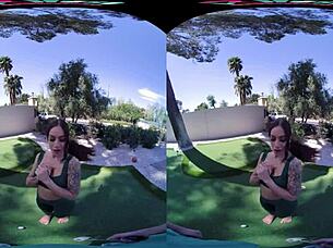 April olsen grips your cock in vrhush scene