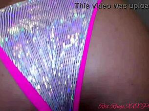 BTS with Pornstar Alyssia Vera Showing Athletic Body and Big Tits in Bikini