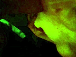 Girl sucks cock in casual blowjob scene