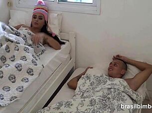Brazilian Babe Sucks Big Cock With Tan Lines And Tattoo Before Bent Over Fucking