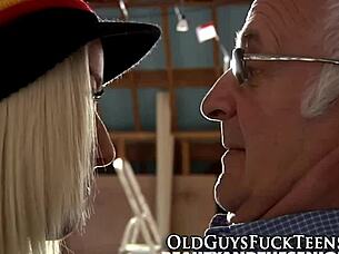 in this high definition video, a euro teen 18+ is fucking an old senior, starting with a blowjob.