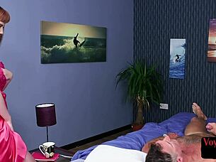 Kinky British Babe Gives Jerk Off Instructions To A Clueless Lad.