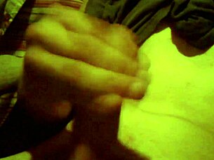 Boyfriend playing with his cock and friend