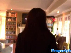 wow, ebony realtor getting doggystyled during open house! so hot!