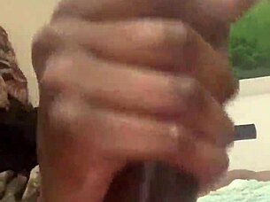 big black cock cumshots on hard ass during massage