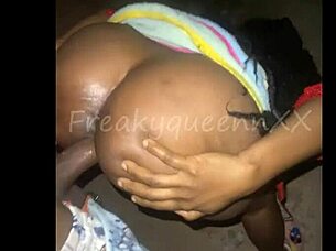 Teen babe loves sex in adventurous stand and fuck position