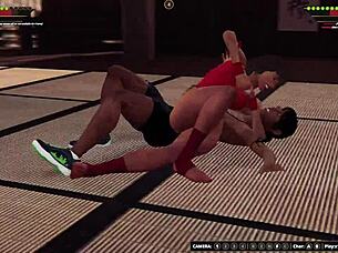 Dela vs Josie in Naked Fighter 3D