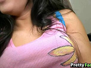 Asian babe Asa Akira gets a full facial 1 1 2.