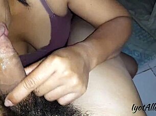 horny filipina babe swallows insan's big cock