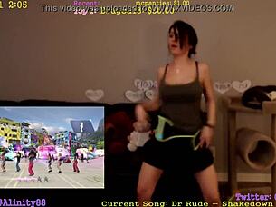 Alinity performs a captivating dance showcasing her graceful moves