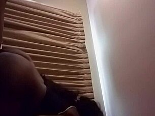 black bubble butt rides my dick. how does it feel?