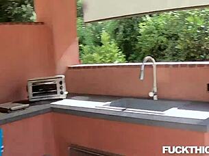 Sophia rides monster cock