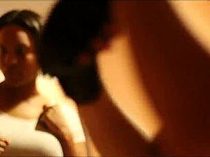 horny group of big tits babes ride in threesome reality scene