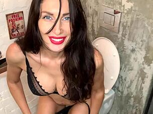 Liza Virgin Excites Herself in Toilet