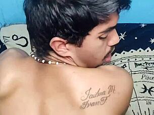 Intense Gay Encounter Leads to Creampie Orgasm in Shower