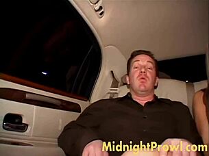 Hot Blonde Teen Jane Teasing Fat Old Man with Blowjob, Voyeur Watches.