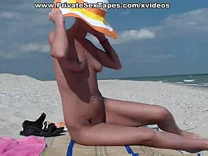 Sexy Blonde Girlfriend's Raunchy Intense Fucking on Holiday Vacation