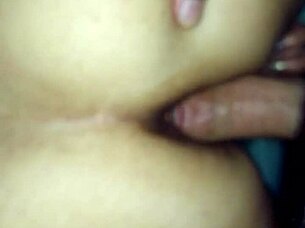 Watch me fuck her tight asshole in this homemade video