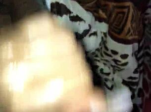 Pretty girl masturbates monster big black cock