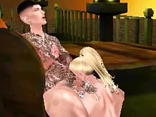 Wow, check out this 3D hardcore game with blowjob, riding, cowgirl, and cum swallowing