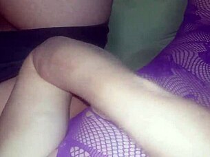 sexy wife poses in lingerie for her husband