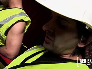 Hot Blondes Bang Construction Workers