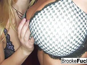Brooke Fucks Aurora in Lesbian Sex