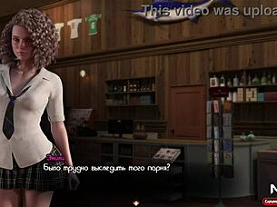 In TREASURE OF NADIA, she CUMS on the CUSTOMER casually.