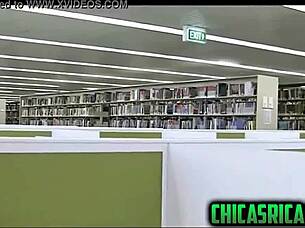 Busty Brunette Sexy Girl In Library Usa With Big Tits And Ass