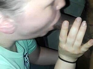 White milf feels intense pleasure sucking big black cock with oral focus