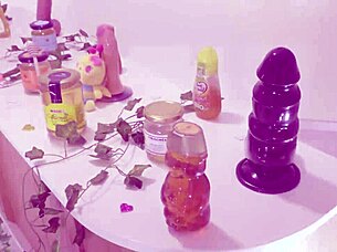 Petite Girl In Bee Costume Licks Honey Sucks Cocks!