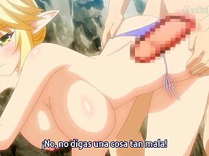 Linda, the blonde girl, enjoys a steamy beach adventure in hentai 😍