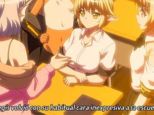 Linda, the blonde girl, enjoys a steamy beach adventure in hentai 😍