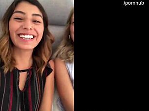 Two Hot Latinas In Threesome Facial