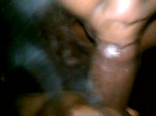 this ebony girl is suckin my big cock so good, i cant believe it