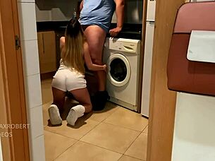 Sister's Boyfriend Fucks Her Hard In Doggy