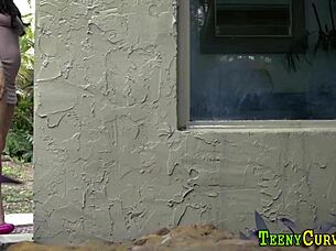 Hey, check out this teen getting her pussy licked then smashed doggystyle in the garage! 😏