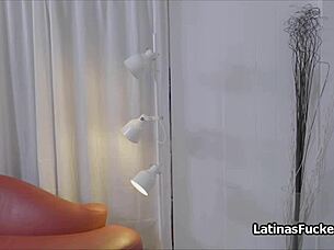 Fat cock dude hangs out with gf's spanish roomie in the dorm