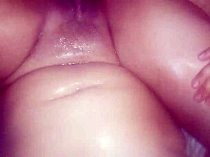 She squirts a lot during intense orgasm, soaking everything around her!