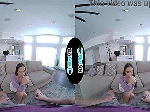 Wetvr Huge Thick Dick Slides Deep Into Skinny Brunette In Vr Porn