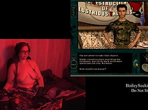 naked bbw with big tits in final scene playthrough part 1 😍