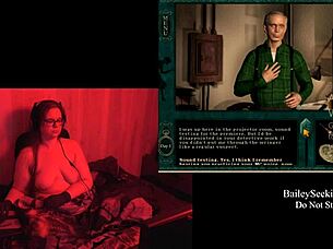 naked bbw with big tits in final scene playthrough part 1 😍