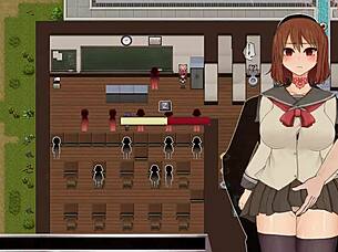 Mysterious school transport in anime style