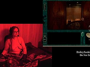 naked bbw with big tits in final scene playthrough part 1 😍